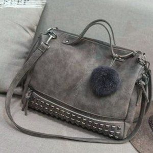 New Handbags Top Punk Casual Shoulder Bags Hobo Grey 234